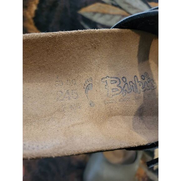 Birkenstock Birki's Clogs Women's 7 Olive Green Leather Maria Mary Jane - Picture 7 of 7